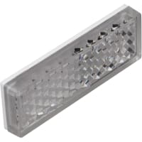 Carlo Gavazzi, Inc. Reflector, Rectangular, 51mm x 17.5mm x6mm, Adhesive Mounting, 0.20 RF