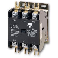 Carlo Gavazzi, Inc. Contactor, Industrial Control, 3 Pole DPC, Lug Term, 60A, 24VAC, GDP Series