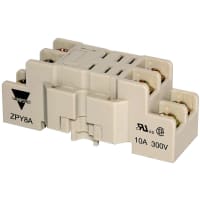 Carlo Gavazzi, Inc. Relay Socket 8 Pin 2 Pole DIN Rail Mount for RPY Relays