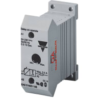 Carlo Gavazzi, Inc. Timer, Delay on Operate, 24-230VAC/VDC, 0.5-10 Seconds, SCR, Screws, DIN Rail