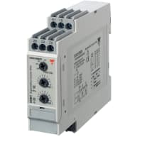 Carlo Gavazzi, Inc. Time Delay Relay, Asym Recycler, 24 to 240VAC/DC, 0.1s to 100hr, DCB Series