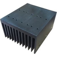 Carlo Gavazzi, Inc. Heatsink for 1 and 3 Poles Solid State Relays, 0.54 C/W, Through Wall, RHS Series