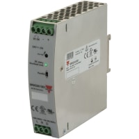 Carlo Gavazzi, Inc. Power Supply, 120W, 24VDC, Din Rail Mounting, Screw, CompACt