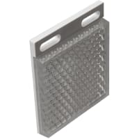 Carlo Gavazzi, Inc. Reflector, Rectangular, 51.5mm x 61mm x 8mm, 2 x M4 Screws Mounting, 0.80 RF