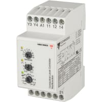 Carlo Gavazzi, Inc. Conductive 2 To 4-Point Level Controller, Din Rail Mount, Filing-Emptying