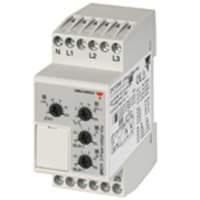 Carlo Gavazzi, Inc. Relay, E-Mech, 3-Phase Monitor, SPDT, 5A, CTRL-V 208-240AC, DIN RAIL Mount