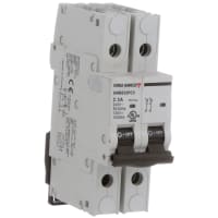 Carlo Gavazzi, Inc. Circuit Breaker Miniature, C Curve, DIN Rail, UL489, 2P, 3A, GMB63 Series