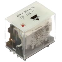 Carlo Gavazzi, Inc. Power Relay, Voltage Rating 24 VAC, Current Rating 10 A, RPY Series