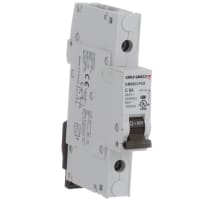 Carlo Gavazzi, Inc. Circuit Breaker Miniature, C Curve, DIN Rail, UL489, 1P, 6A, GMB63 Series