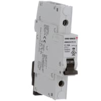 Carlo Gavazzi, Inc. Circuit Breaker Miniature, C Curve, DIN Rail, HV UL489, 1P, 15A, GMB63 Series