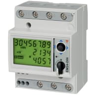 Carlo Gavazzi, Inc. Energy Analyzer, Frequency 50/60 Hz, IP50, DIN Rail Mount, EM24DIN Series