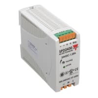 Carlo Gavazzi, Inc. Power Supply, Voltage 24 VDC, Current 1250 mA, Power 30 W, SPD30W Series