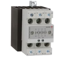 Carlo Gavazzi, Inc. Contactor, Solid State, 3 Phase, 3 x 30A, 5-32VDC Control, 42-660VAC Line