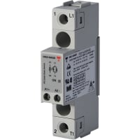 Carlo Gavazzi, Inc. Solid State Relay, 20-275 VAC, SPST, 25A/600VAC, Zero Switching, RGS Series