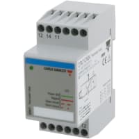 Carlo Gavazzi, Inc. Relay, Motor Thermistor Relay, Monitoring, 1 x SPDT Output, 6 Motors, DIN Rail