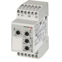 Carlo Gavazzi, Inc. Relay, E-Mech, 3-Phase Monitor, SPDT, 5A, CTRL-V 380-415AC, DIN RAIL Mount