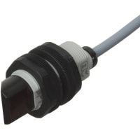 Carlo Gavazzi, Inc. Photoelectric Sensor, M18 Radial, Diffuse-Reflective, NPN, 0.8 m Range, Cable