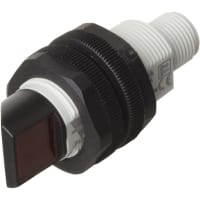 Carlo Gavazzi, Inc. Photoelectric Sensor, M18 Radial, Retroreflective, NPN, 5.0 m Range, Plug