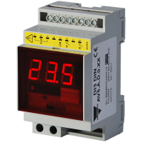 Carlo Gavazzi, Inc. Panel Meter, 3 Digit, 24VAC, 72 mm x 72 mm