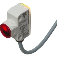 Carlo Gavazzi, Inc. Photoelectric Sensor, Thru Beam, Receiver, 100mm-20m, 10-30VDC, NPN, 2 Meter