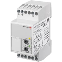 Carlo Gavazzi, Inc. Timer, DPDT, Delay On Operate, DIN-Rail Mount, 12-240VAC/DC, DIN-MINI Housing