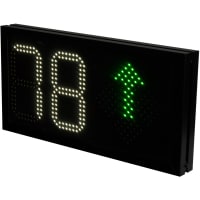 Carlo Gavazzi, Inc. Carpark Display, Digital, 2 Digits, H 215 x W 428, Black, IP54, SBPD Series