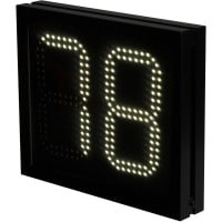 Carlo Gavazzi, Inc. Carpark Display, Digital, 2 Digits, H 215 x W 253, Black, IP54, SBPD Series