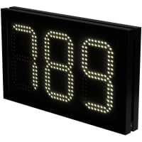 Carlo Gavazzi, Inc. Carpark Display, Digital, 3 Digits, H 215 x W 360, Black, IP54, SBPD Series