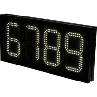 Carlo Gavazzi, Inc. Carpark Display, Digital, 4 Digits, H 215 x W 467, Black, IP54, SBPD Series