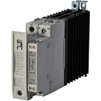 Carlo Gavazzi, Inc. Contactor, Solid State Relay, 1 Pole, Fuse, 230VAC, 3-32VDC Control, 20A