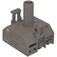 Carlo Gavazzi, Inc. Pushbutton Lamp Element, LED, Clear, 220VAC, for use with PB Series