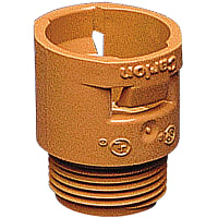 Carlon by ABB Threaded Adapter, 1", 1.66"L, PVDF, Orange