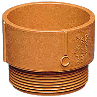 Carlon by ABB Resi-Gard orange non-metallic male terminal adapter, 1-1/4"