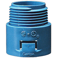 Carlon by ABB ENT Non-Metallic One-Piece Threaded Adapter, 1