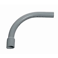 Carlon by ABB Schedule 40 Elbow, 2", Bend Radius Standard, Bend Angle 90 Deg, PVC, Belled En