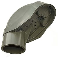 Carlon by ABB Service Entrance Cap, Size 1 Inch, Width 2.26 Inches, Material PVC, Color Gray