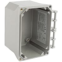 Carlon by ABB Circuit Safe Polycarbonate NEMA Enclosure with external hinge, 6" x 4" x 4