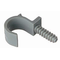 Carlon by ABB Masonry Pipe Clamp, Size 3/4 Inch, Anchor Length 1.2" Threaded, Nylon, Gray