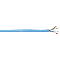 Carol Brand / General Cable Multiconductor, 8 Cond, 24AWG, 1000ft, Unshielded U/UTP, Blue, Ethernet Series