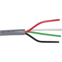 Carol Brand / General Cable Multiconductor, 4 Cond, 18AWG, 500ft, Unshielded U/UTP, Gray, PVC Jacket