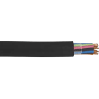 Carol Brand / General Cable Multiconductor Cable, 5C, 12AWG, 65x30, BC, EPDM ins, Black Rubber jkt, SOOW / UL / CSA