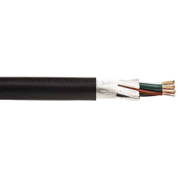 Carol Brand / General Cable Multiconductor Cable, 3C, 18 AWG, Black, 16/30 Strand, Ultra Flex Series