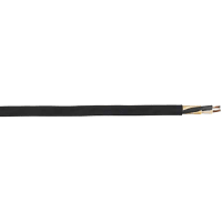 Carol Brand / General Cable Multiconductor, 3 Cond, 18AWG, 250ft, Unshielded U/UTP, Black, Carolprene Series