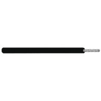 Carol Brand / General Cable Hook-Up Wire, 1 Cond, 18 AWG, 65/36 Strand, Black, Rubber Test Lead, 1321 Series