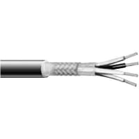 Carol Brand / General Cable Multiconductor Cable, 3C, 18AWG, 41x34, TC, Rubber, Braid, Black Jacket, UL