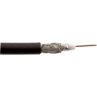 Carol Brand / General Cable Coaxial Cable, RG6/U, 18 AWG, BCCS, Solid, Foil/Braid Shld, FPE Ins