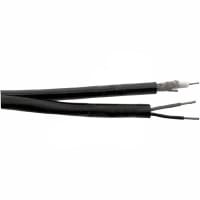 Carol Brand / General Cable COAXIAL CABLE, RG 6/U +2C/18 FOR CCTV, BLACK, UNSHIELDED PAIR