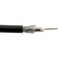 Carol Brand / General Cable Coaxial Cable, RG6/U, 18AWG, BCCS, Solid, Foil/Braid Shld, Flexfoil Bonded + A, FPE Ins