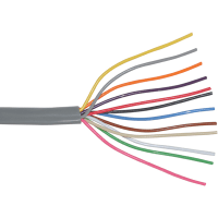 Carol Brand / General Cable Multiconductor, 12C, 22AWG, 7x30, Unshielded, Type CM, Gray Jkt