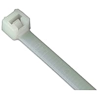 Catamount by ABB Cable Tie, Natural Polyamide (Nylon 6.6), 7.435"L, Tensile Strength 50lbs